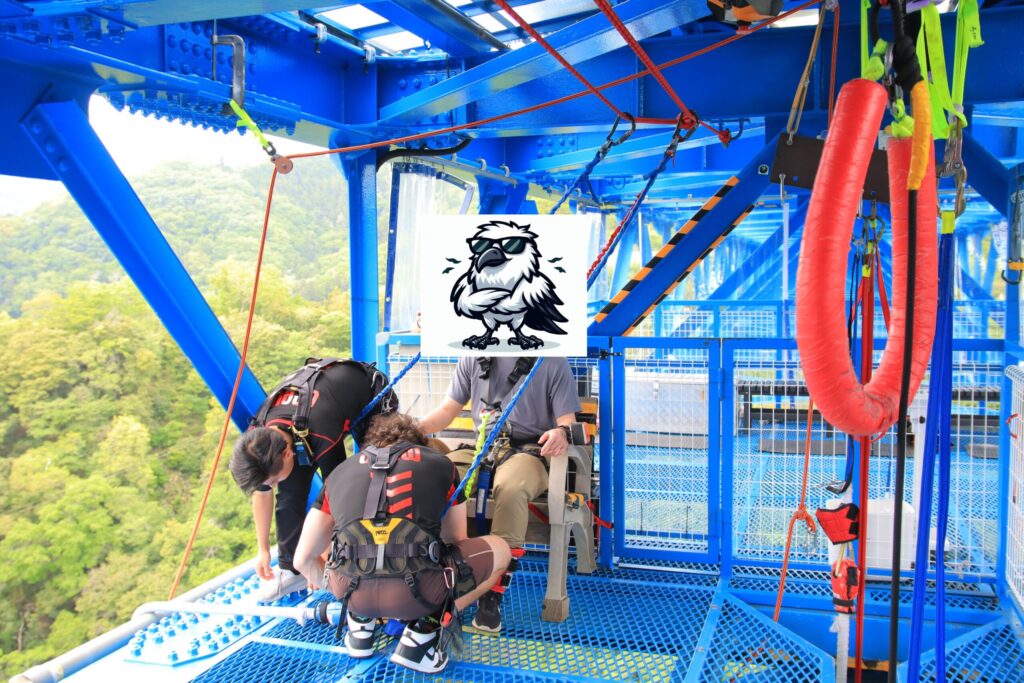 竜神バンジー100mのジャンプ台の写真