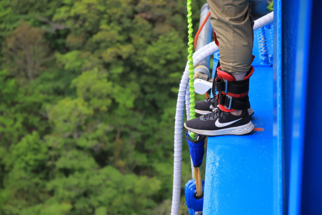 竜神バンジー100mのジャンプ台の写真