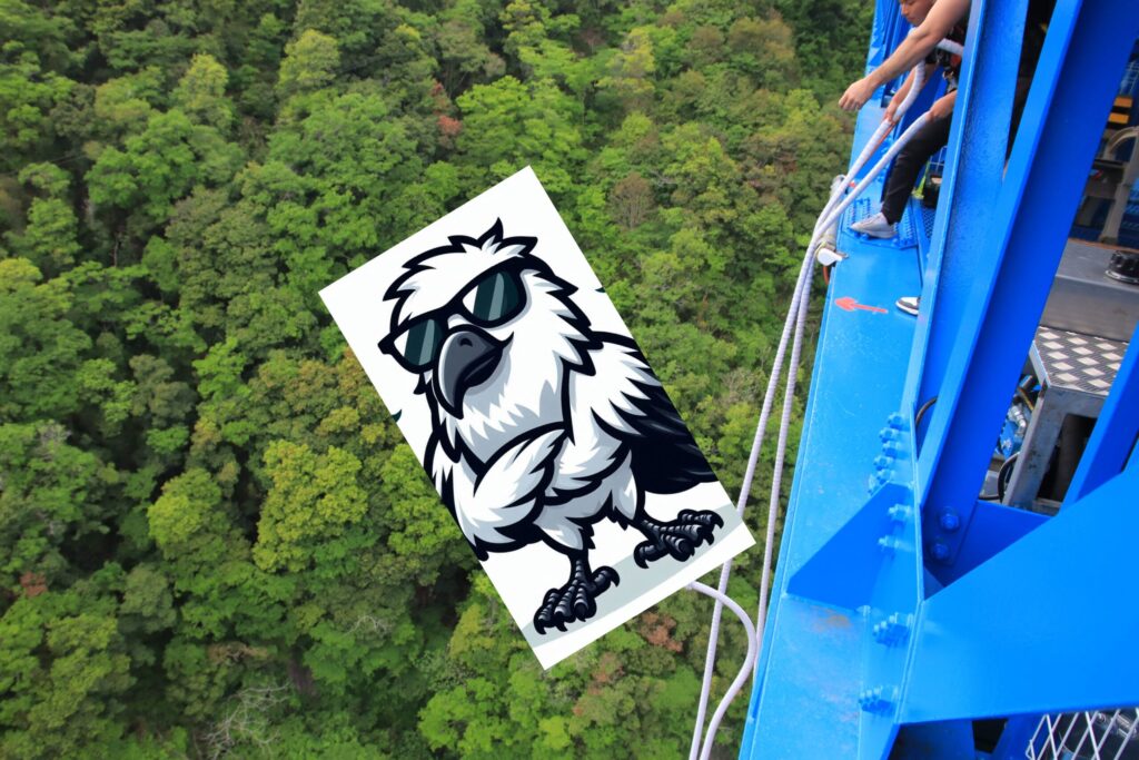 竜神バンジー100mのジャンプ台の写真