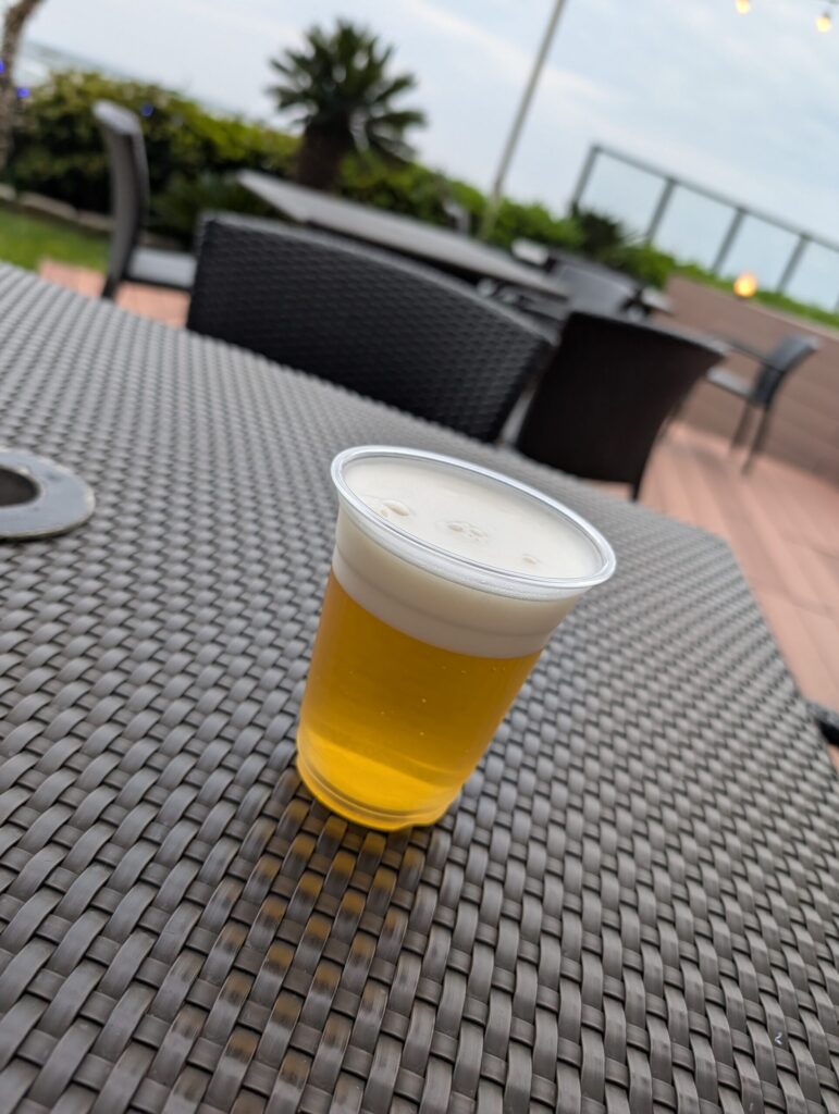 大洗ホテルのプレミアムバー　テラス