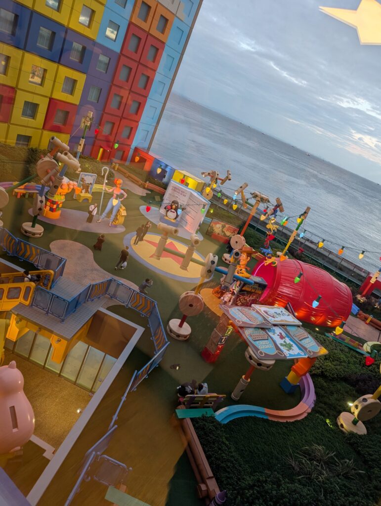 トイストーリーホテル 客室 景色