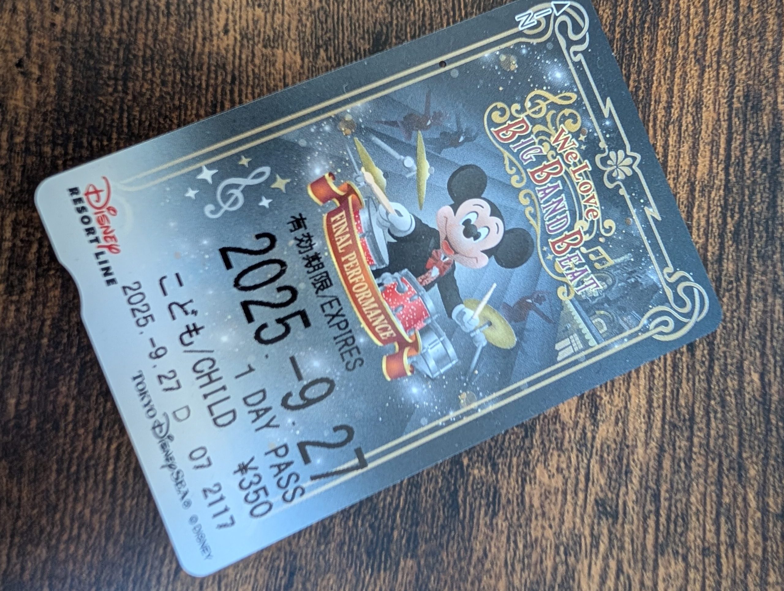 東京ディズニーリゾート　モノレール　切符